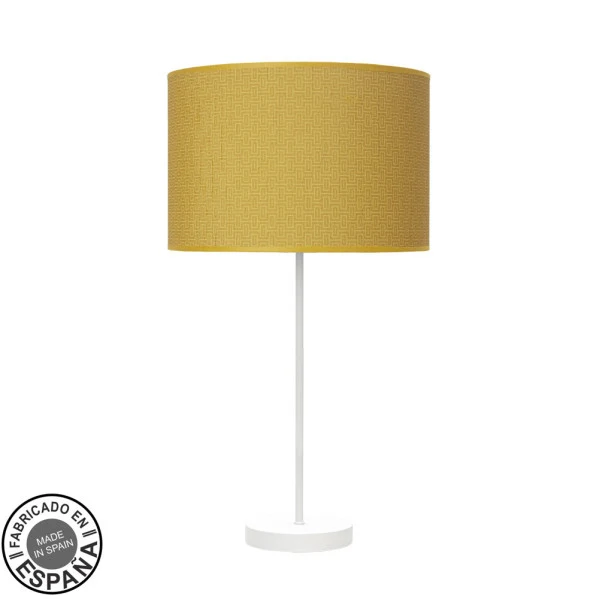 Lampe de table Fabrilamp Moda en métal blanc E27