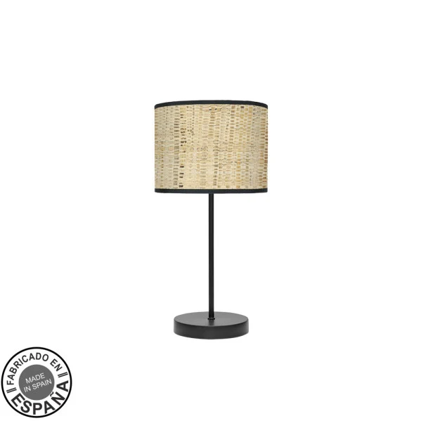 Lampe de table Fabrilamp Moda en métal noir E14