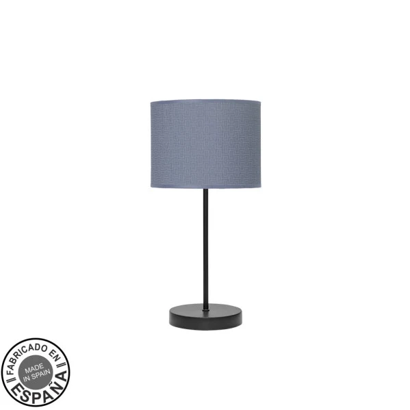 Lampe de table Fabrilamp Moda en métal noir E14