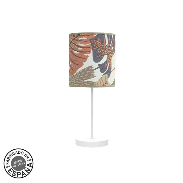 Lampe de table Fabrilamp Éthiopie métal blanc E14