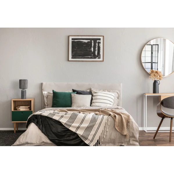 Lampe de table Fabrilamp Tilapia gris E27