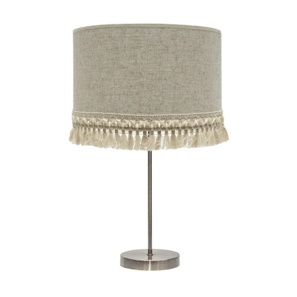 Lampe de table Fabrilamp Vera en cuir E27
