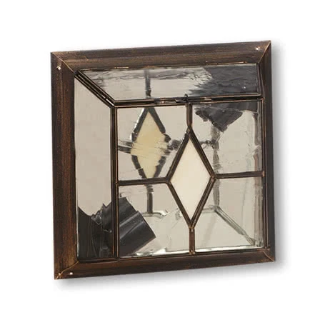 Plafonnier encastré Fabrilamp Califa en métal doré vieilli E27