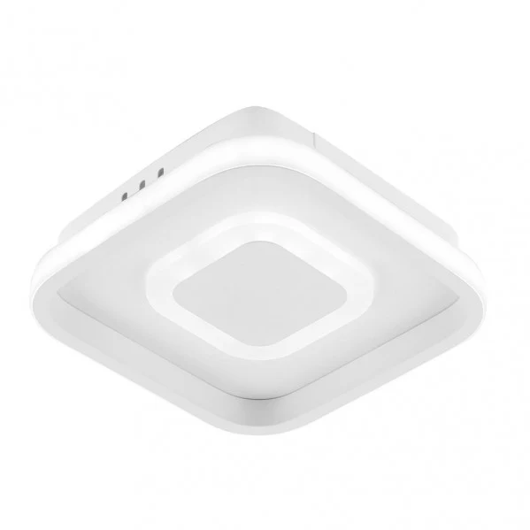 Plafonnier encastré Fabrilamp Elma en métal blanc