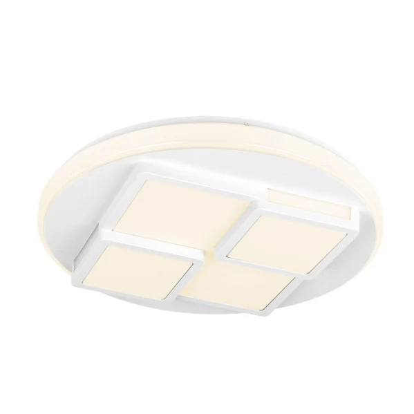 Plafonnier encastré Fabrilamp Lavi en métal blanc
