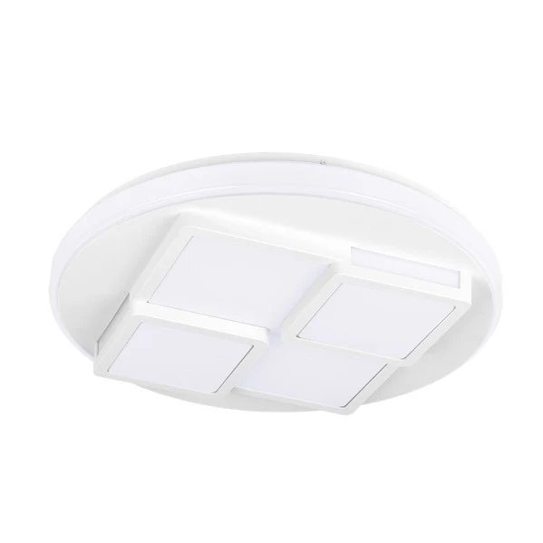 Plafonnier encastré Fabrilamp Lavi en métal blanc