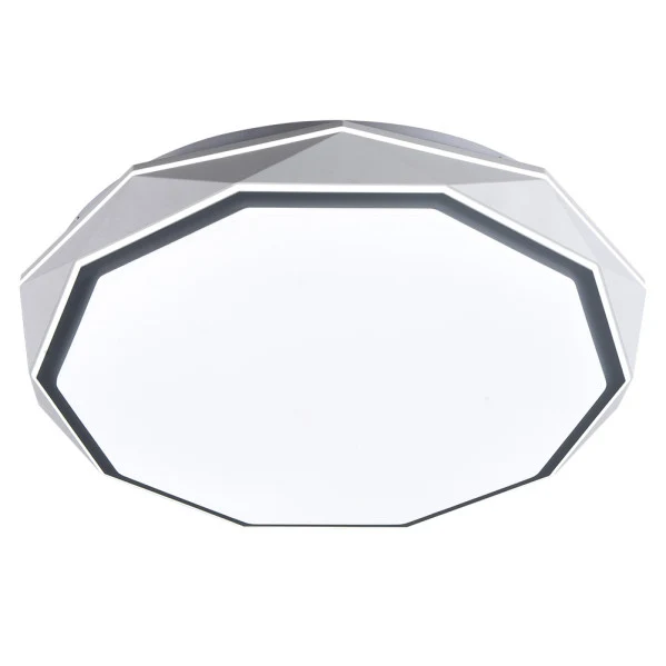 Plafonnier encastré Fabrilamp en métal gris Odiel