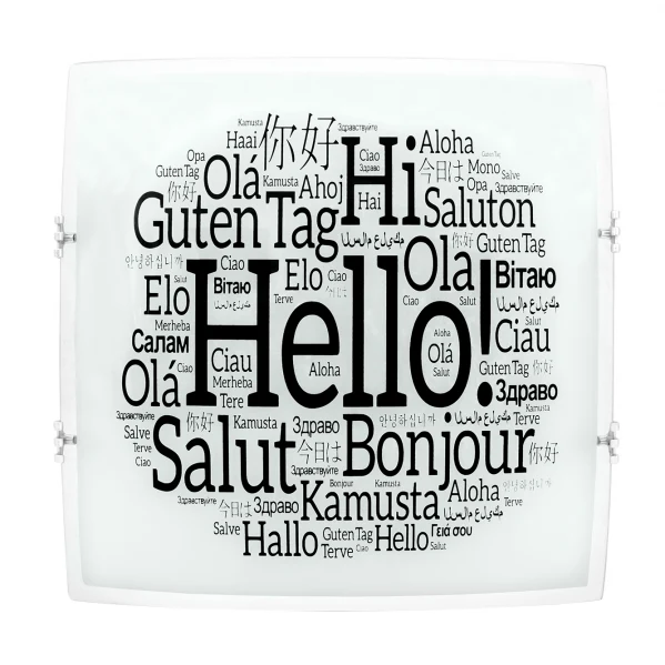 Plafonnier encastré Fabrilamp Saludo en métal blanc E27