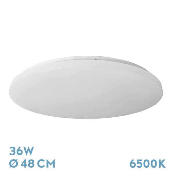 Plafonnier encastré Fabrilamp Tadeo en métal blanc