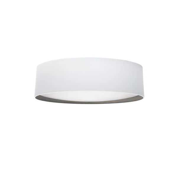 Plafonnier encastré Fabrilamp Tatiana en textile blanc