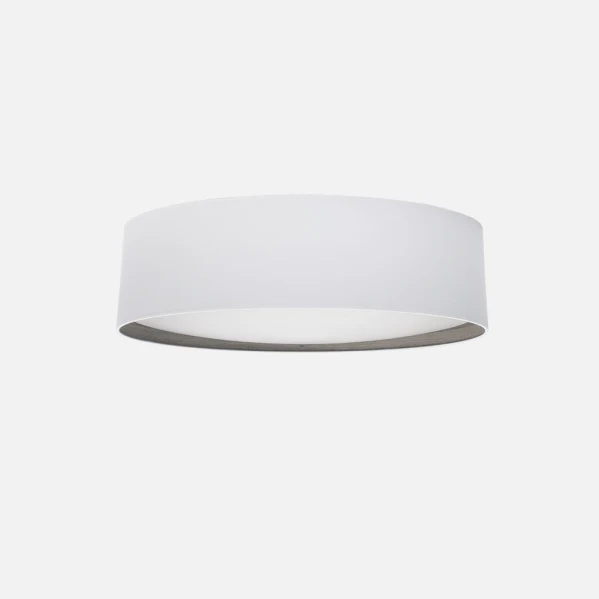 Plafonnier encastré Fabrilamp Tatiana en textile blanc