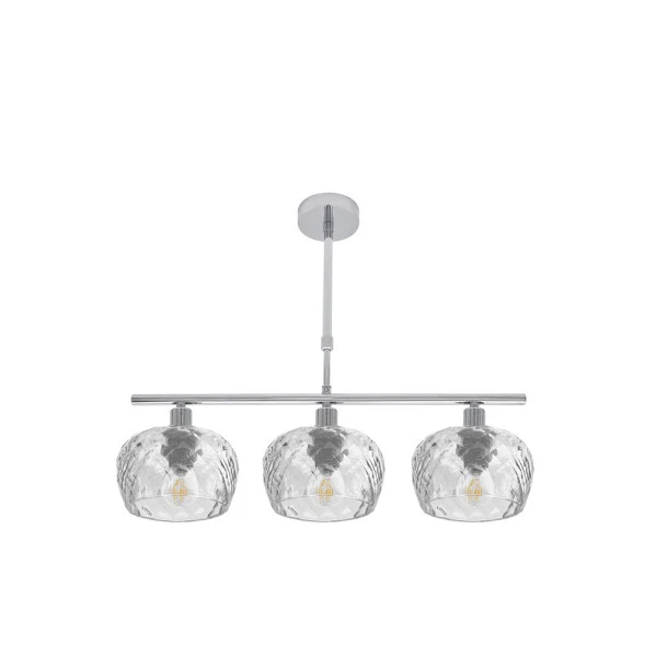 Plafonnier Fabrilamp Estela chromé E14