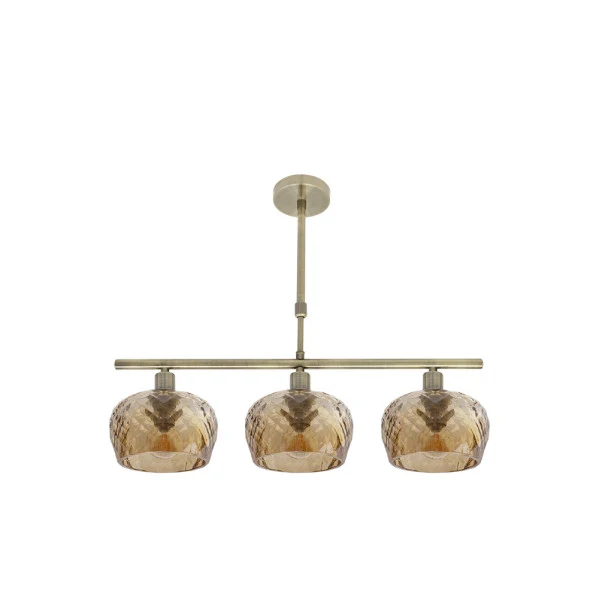 Plafonnier Fabrilamp Estela cuir E14