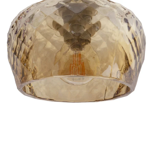 Plafonnier Fabrilamp Estela cuir E14