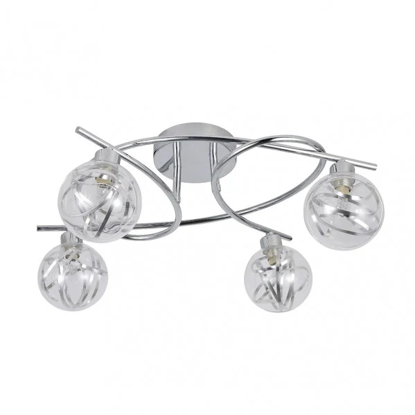 Plafonnier Fabrilamp Varanasi chromé G9