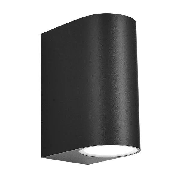 Spot mural Fabrilamp Gacela noir ABS GU10