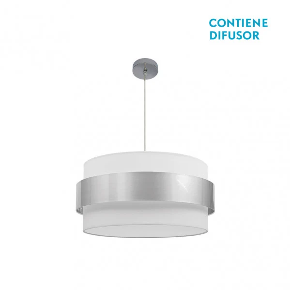 Suspension Fabrilamp Bremen chromée E27