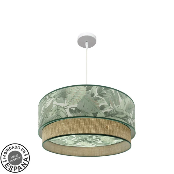 Suspension Fabrilamp Congo en métal blanc E27
