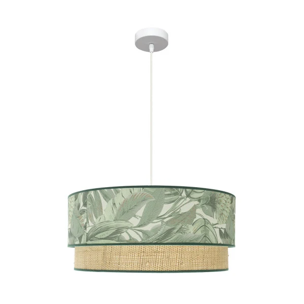 Suspension Fabrilamp Congo en métal blanc E27
