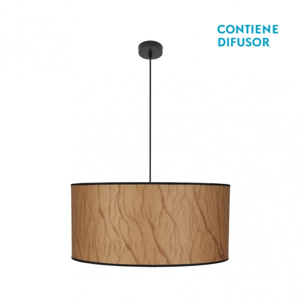 Suspension Fabrilamp, couleur parchemin Tapiro, culot E27
