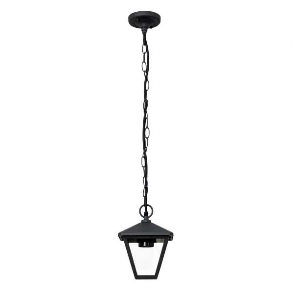Suspension Fabrilamp Dornela en métal gris foncé E27