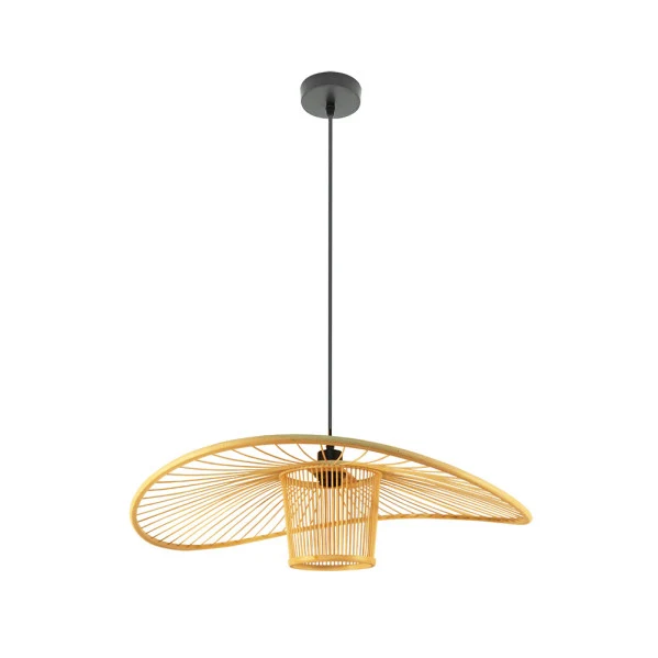 Suspension Fabrilamp Dylan en métal noir E27