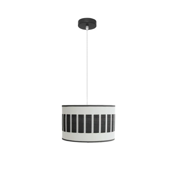 Suspension Fabrilamp Ivanna en métal blanc E27