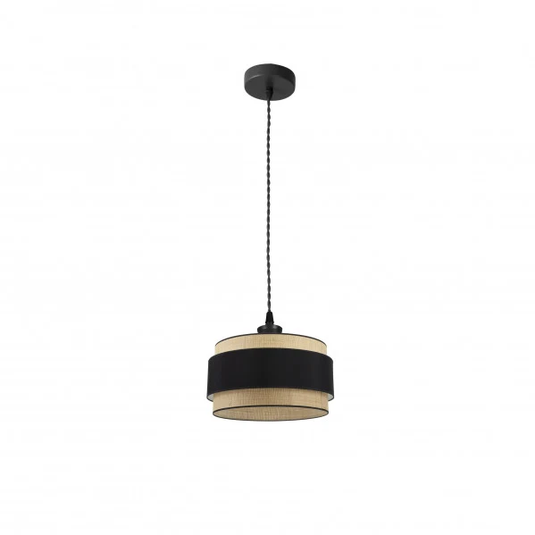 Suspension Fabrilamp Kandy naturel E27