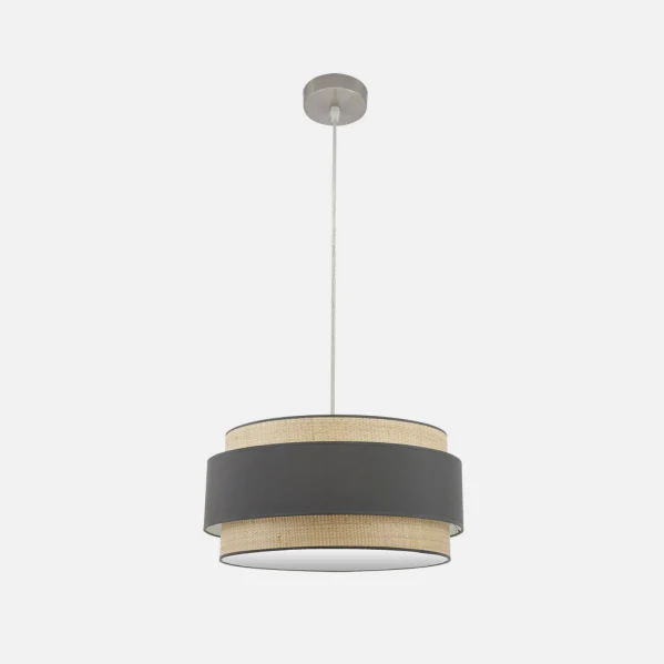 Suspension Fabrilamp Kandy naturel E27