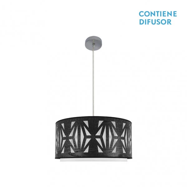 Suspension Fabrilamp Katerina chromée E27