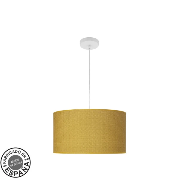 Suspension Fabrilamp Moda en métal blanc E27