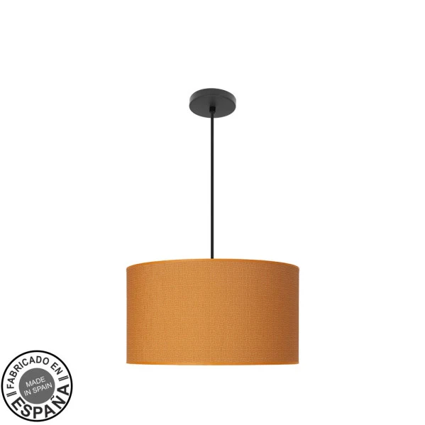 Suspension Fabrilamp Moda en métal noir E27