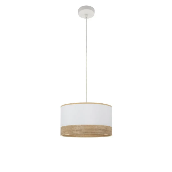 Suspension Fabrilamp Olga en métal blanc E27