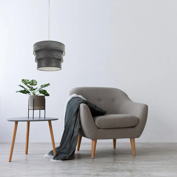 Suspension Fabrilamp Smile chromée E27