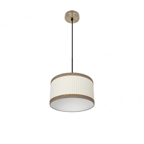 Suspension Fabrilamp Soprano en cuir E27