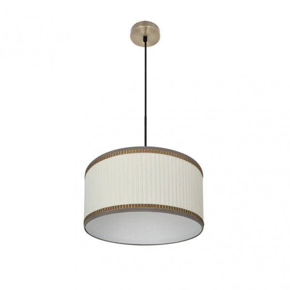 Suspension Fabrilamp Soprano en cuir E27