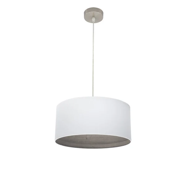 Suspension Fabrilamp Tatiana en métal blanc E27