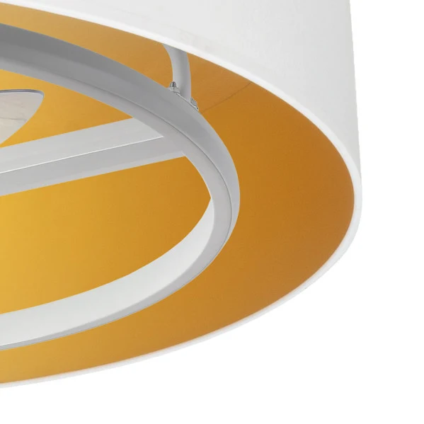 Ventilateur de plafond Fabrilamp Anuska en métal blanc