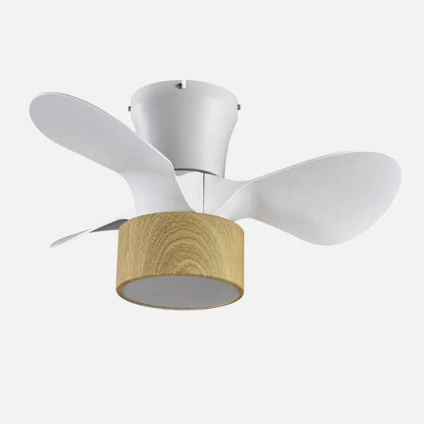 Ventilateur de plafond Fabrilamp Kos en métal blanc