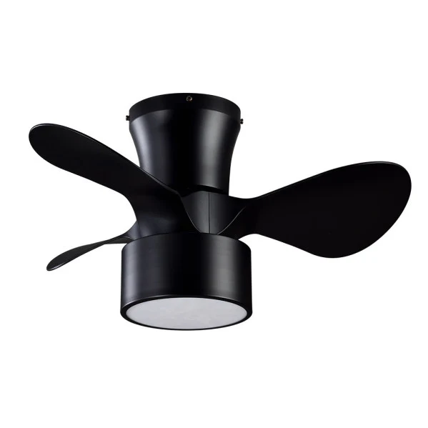 Ventilateur de plafond Fabrilamp Natasha en métal rouge