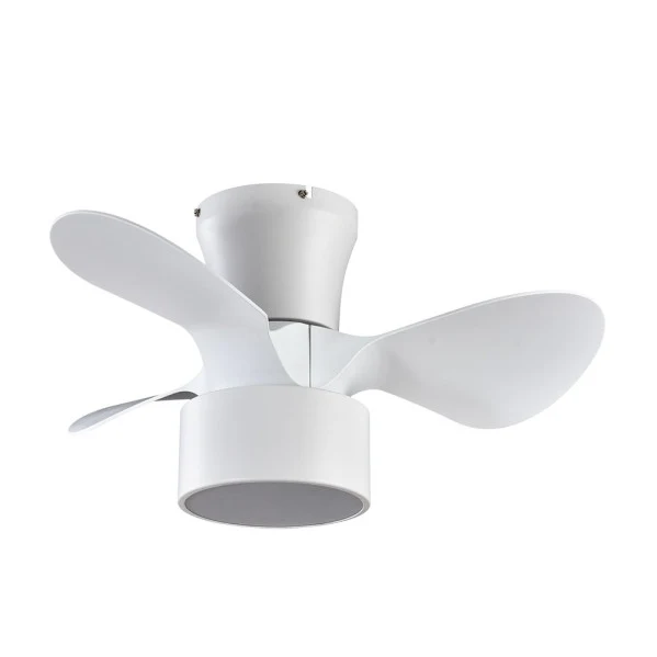 Ventilateur de plafond Fabrilamp Olga en métal blanc