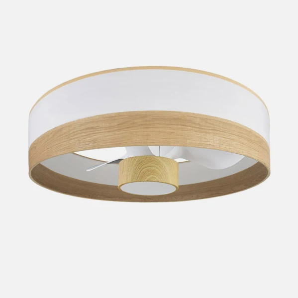 Ventilateur de plafond Fabrilamp Olga en métal blanc