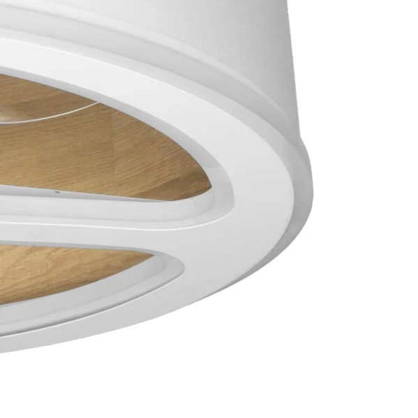 Ventilateur de plafond Fabrilamp Tatiana en métal blanc