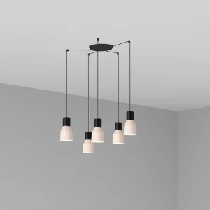 Applique murale d'appoint FARO Barcelona Kombo en acier noir mat E27 H 500 cm