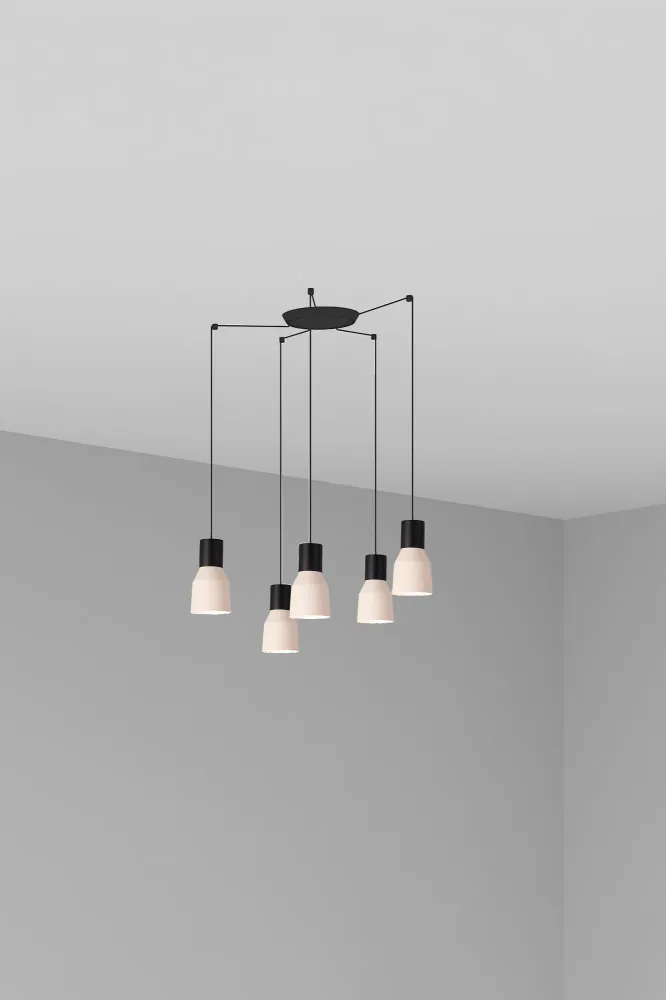 Applique murale d'appoint FARO Barcelona Kombo en acier noir mat E27 H 500 cm