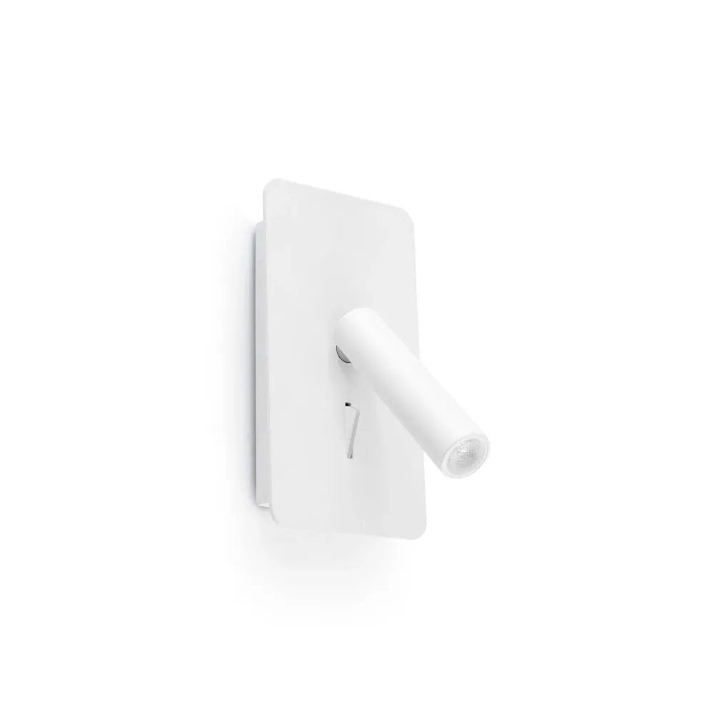 Applique murale d'appoint FARO Barcelona Suau USB, aluminium blanc mat, LED, hauteur 17 cm Matt