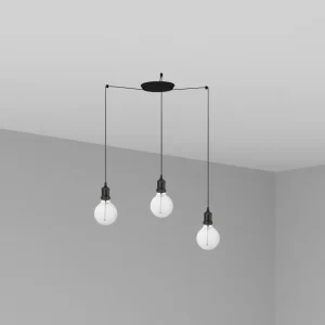 Applique murale décorative FARO Barcelona Art en acier noir E27 H 159,0 cm Black