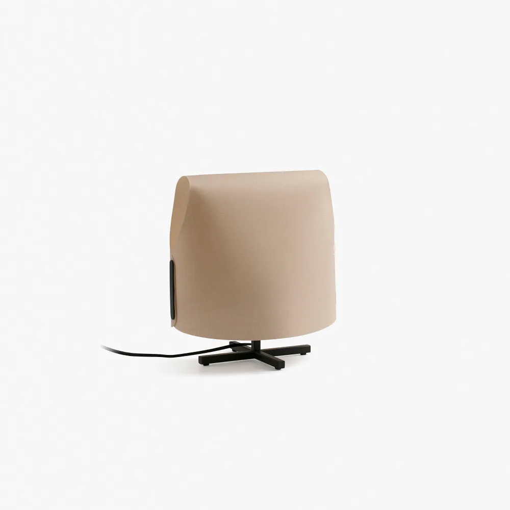 Applique murale décorative FARO Barcelona Luang en acier noir E27 H 29,5 cm Beige