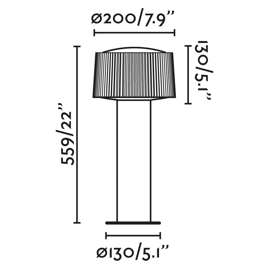 Applique murale d'extérieur FARO Barcelona Muffin, aluminium gris foncé, douille E27, hauteur 55,9 cm