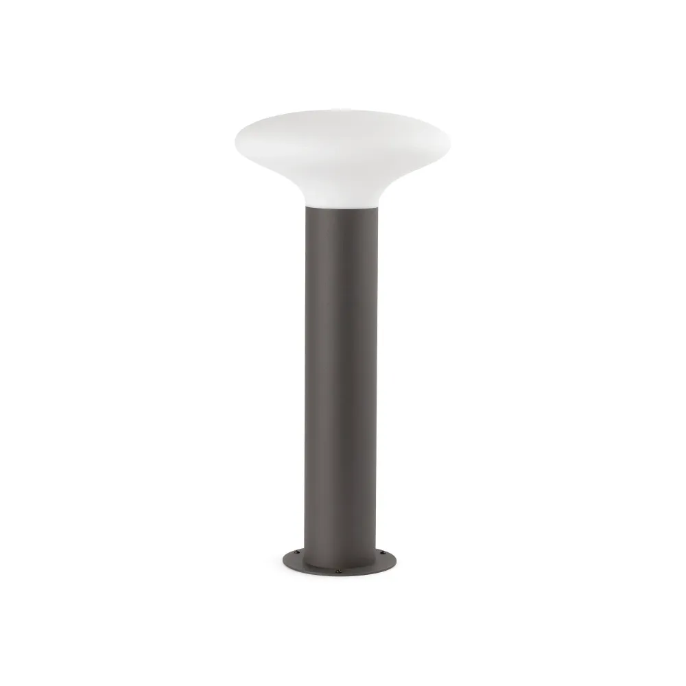 Applique murale extérieure FARO Barcelona Bulb'S en aluminium gris foncé E27 H 54,0 cm